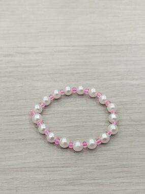 Pink Crystal & Pearl Bracelet